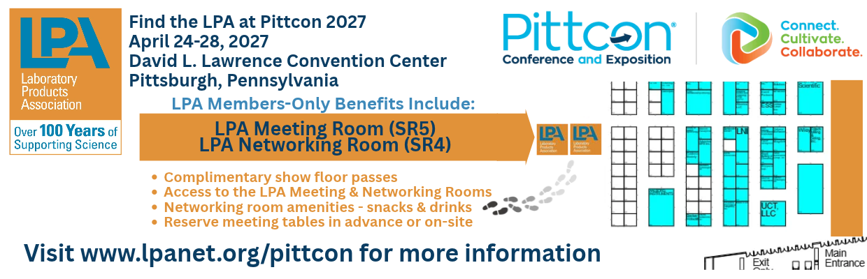 Join the LPA at Pittcon 2027, where LPA Members can enjoy complimentary show floor passes, access to the LPA Meeting & Networking Rooms to hold meeting, rest, and grab a coffee or snack. Members also receive an appreciation luncheon! 